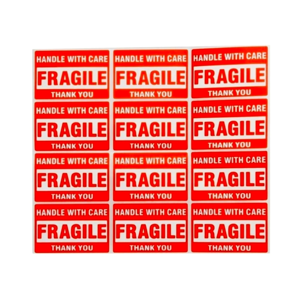 25 Fragile Products Label Sticker - Picture 1 of 6
